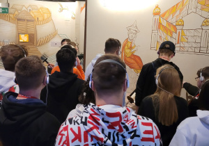 Uczniowie w Muzeum Polin.