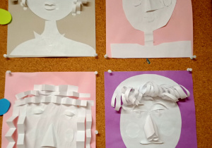 Papierowe portrety 3D.