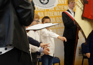 Ślubowanie na sztandar.