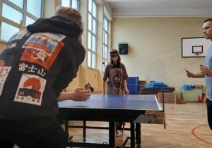 Zajęcia tenisa dźwiękowego.