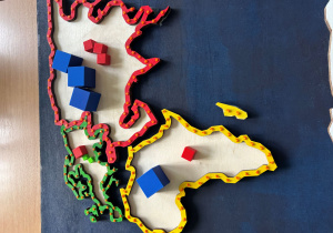 Fragment mapy świata.