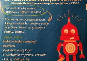 Plakat warsztatów programowania